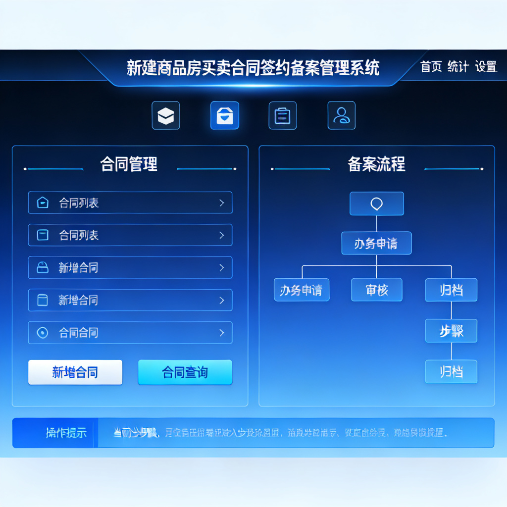 新建商品房买卖合同签约备案管理系统